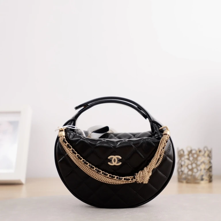 95新 Chanel/香奈儿 24A碗豆包/手提包/0275