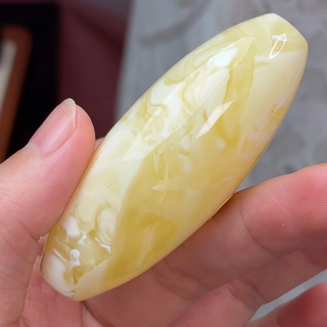蜜蜡未镶嵌吊坠(不含链)拉丝纹桶珠