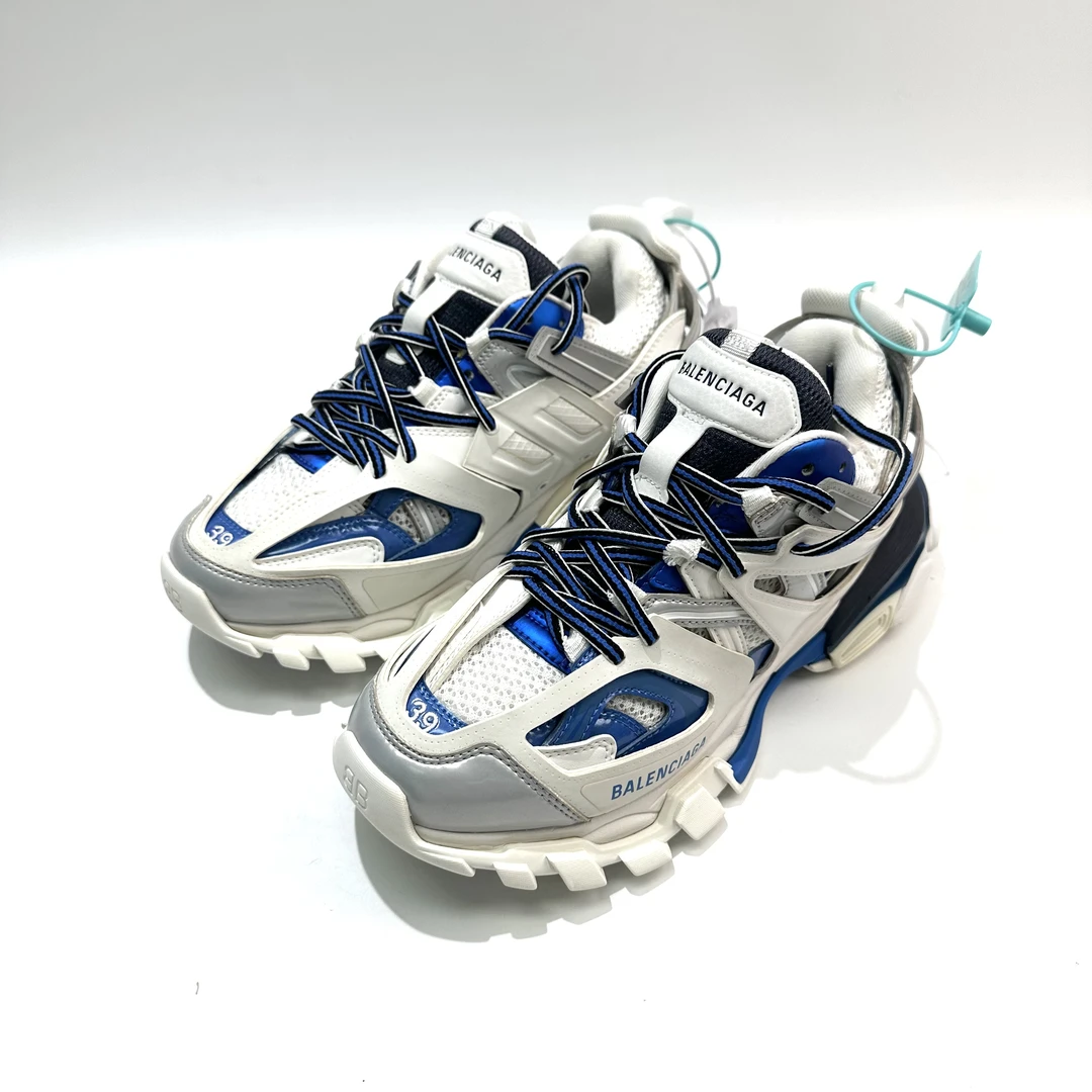 95新 Balenciaga/巴黎世家 39码 白蓝色Track1.0休闲鞋bl0502