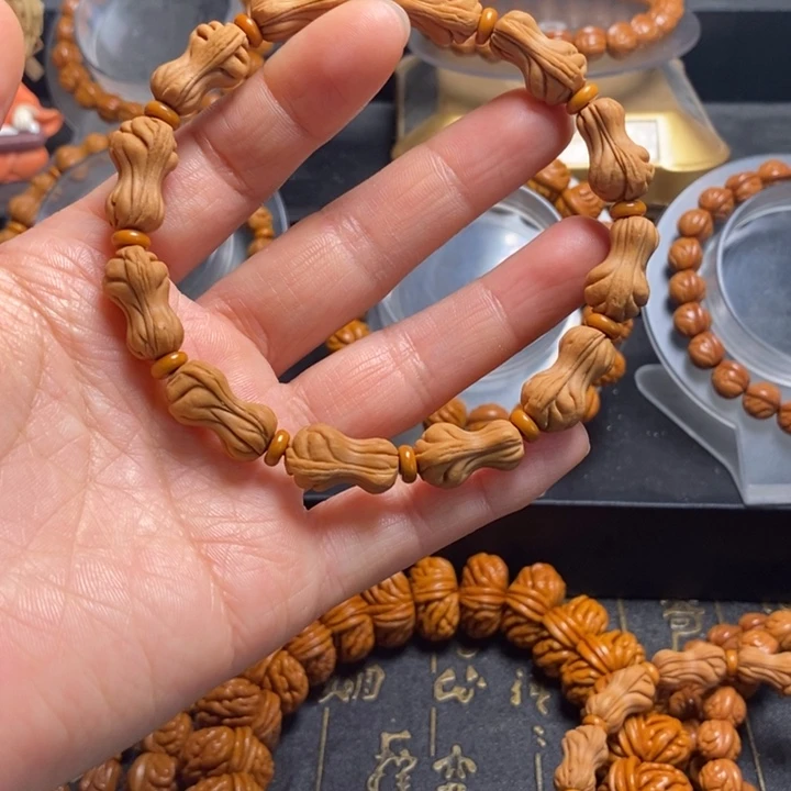 手串桃核白菜手串12