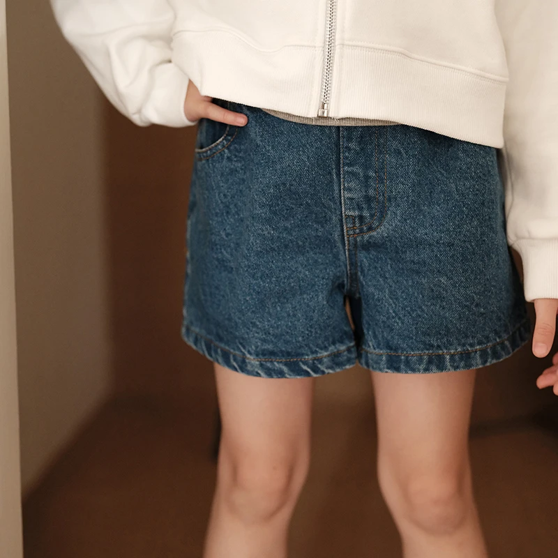 史豌豆女童牛仔短裤 Q1324