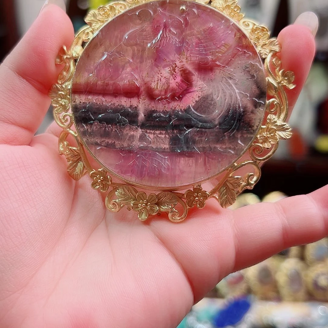 银S925镶嵌颈饰水晶国风