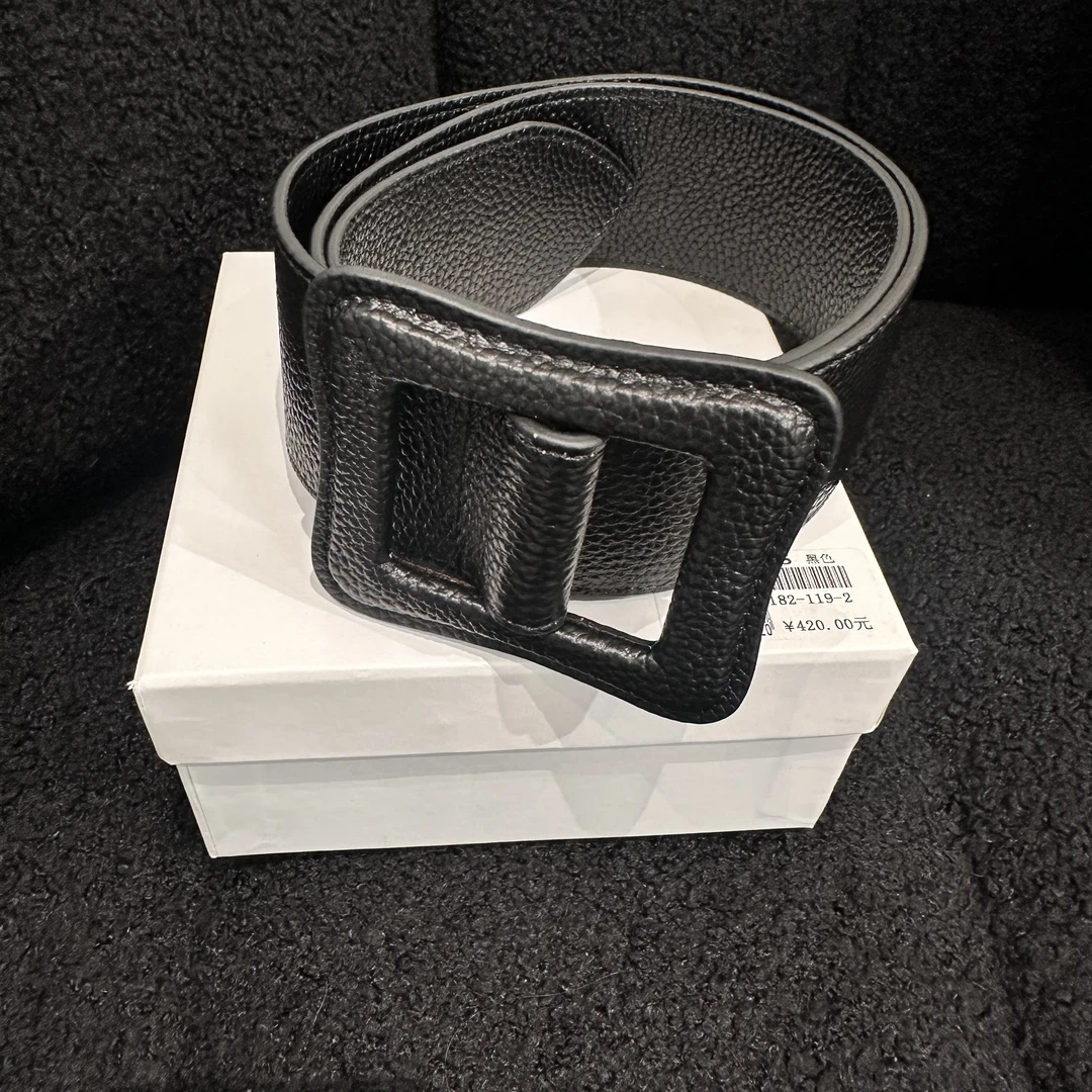 腰封字母商务百搭光身经典编织皮带女休闲腰带皮带91041-0023