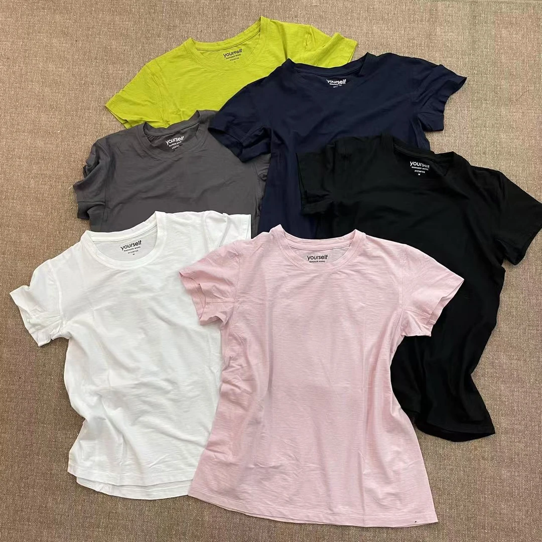 【冰爽集合】夏装正肩弹力舒适修身基础款短袖T恤上衣258705