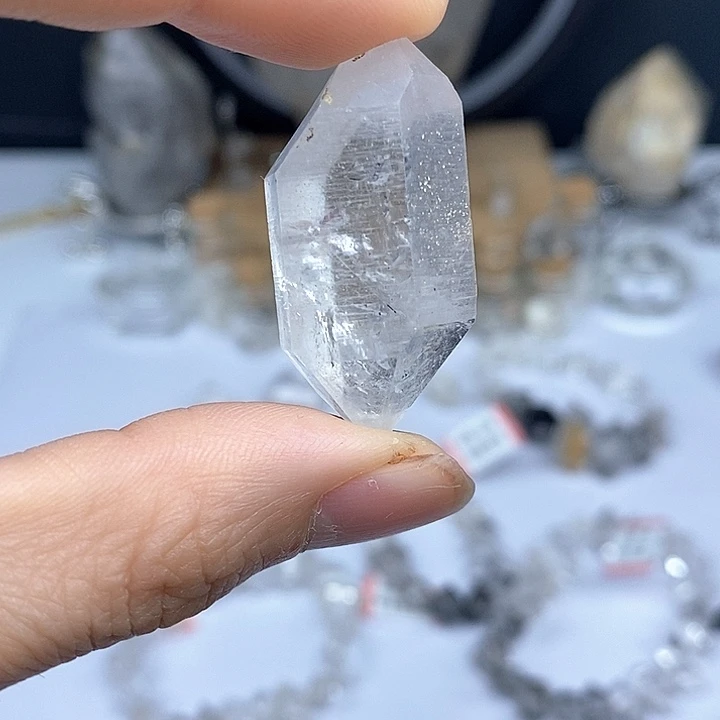 水晶颈饰未镶嵌水冲闪灵钻