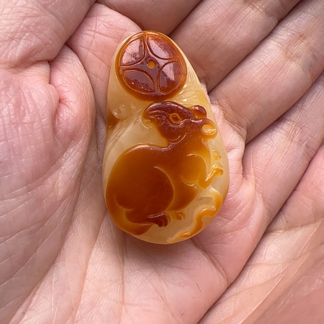 琥珀颈饰未镶嵌蜜蜡