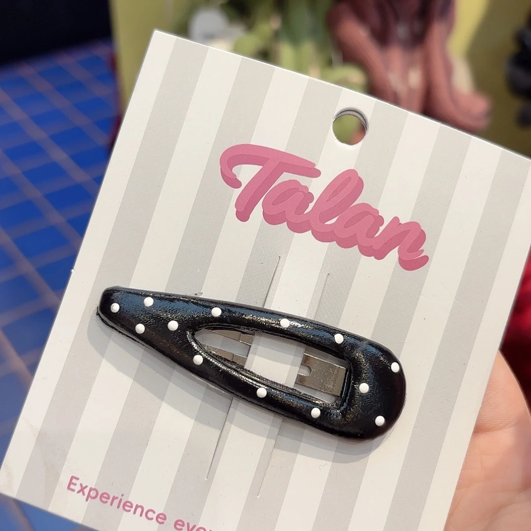 皮质铁合金发饰发夹