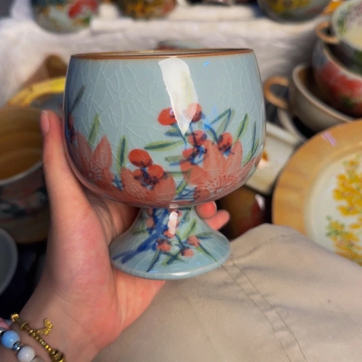 瓷片景德镇陶瓷手工手绘