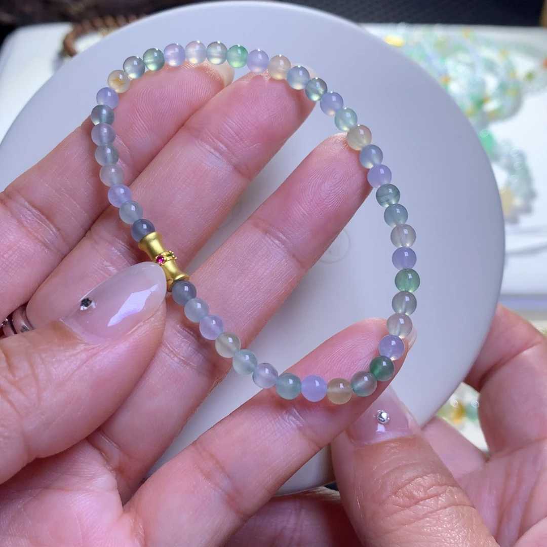 未镶嵌手链翡翠翡翠手串卡4