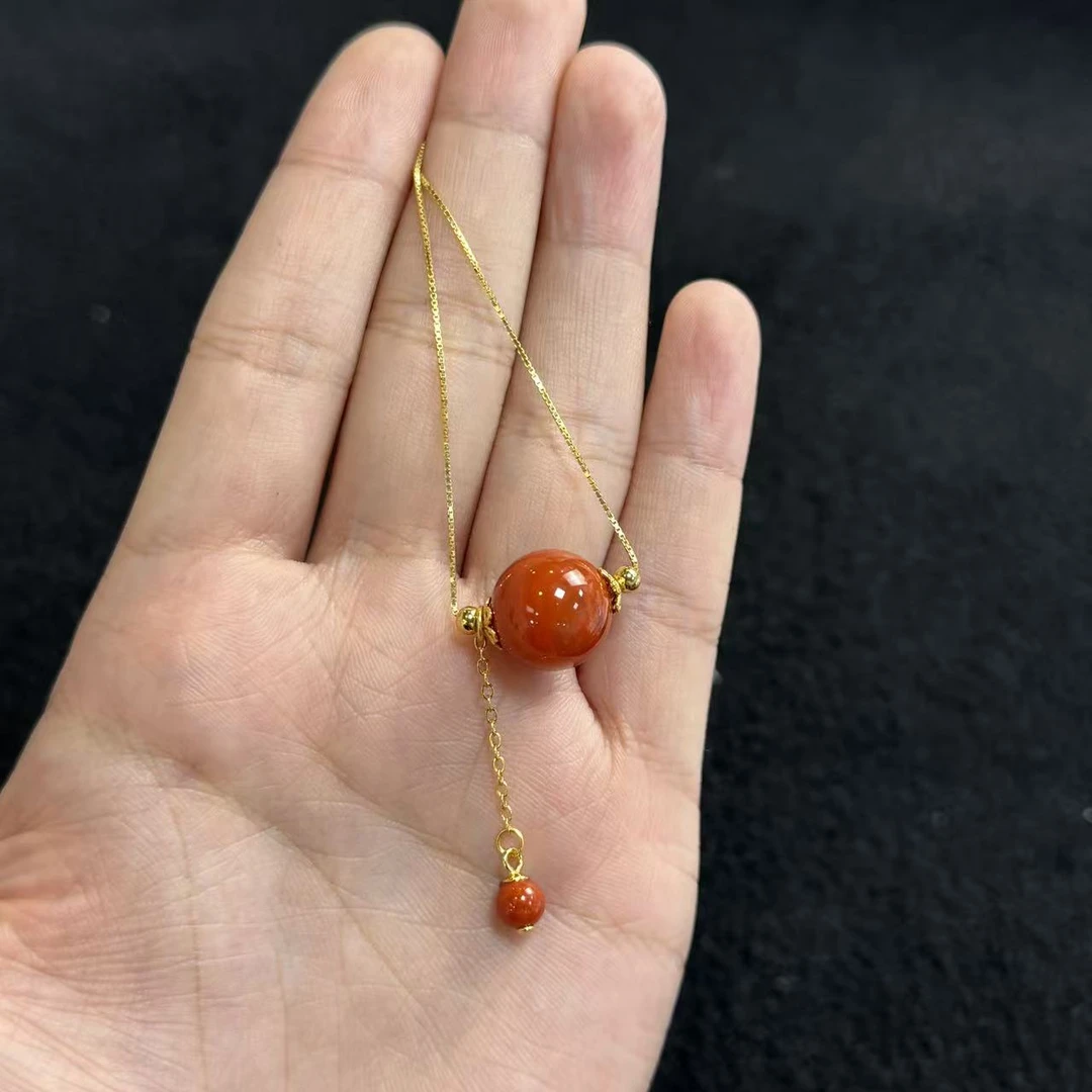 南红（玛瑙）南红项链-约12mm-多样性发货-R佳，B5688