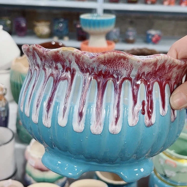 多肉陶瓷花盆满10元包邮