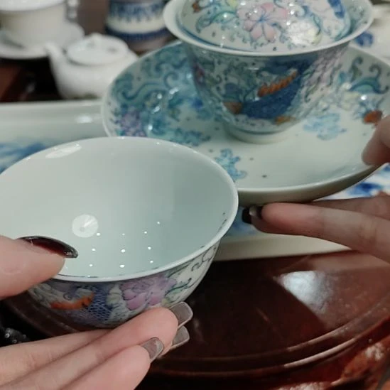 手绘手工制作斗彩柴窑