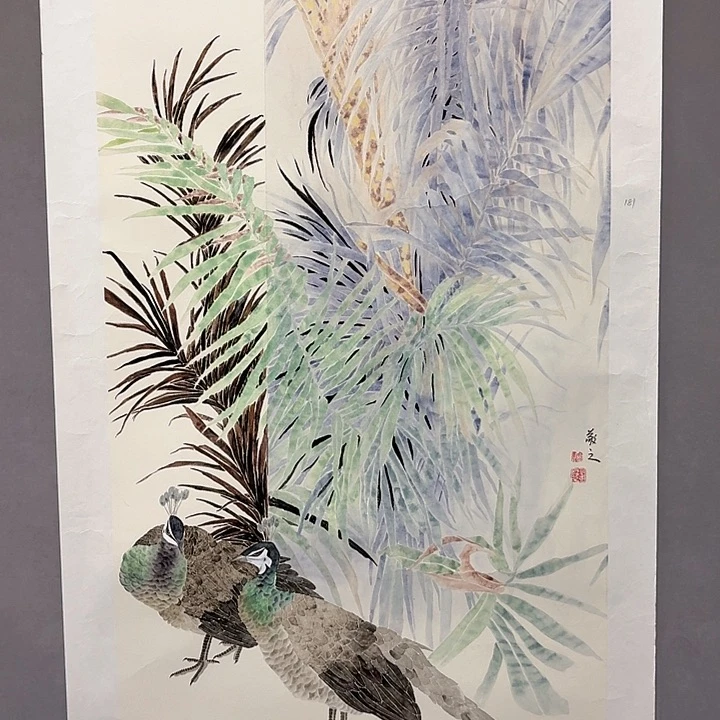 国画亲笔手绘放心去藏