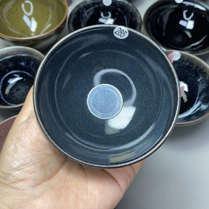 茶盏建窑建盏磨底柴烧主人杯茶漏