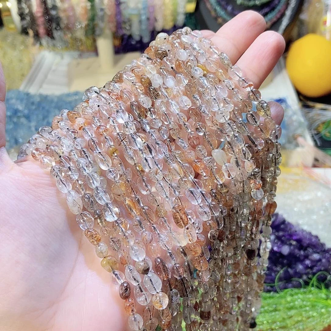 未镶嵌珠宝半成品水晶随行黑金超七