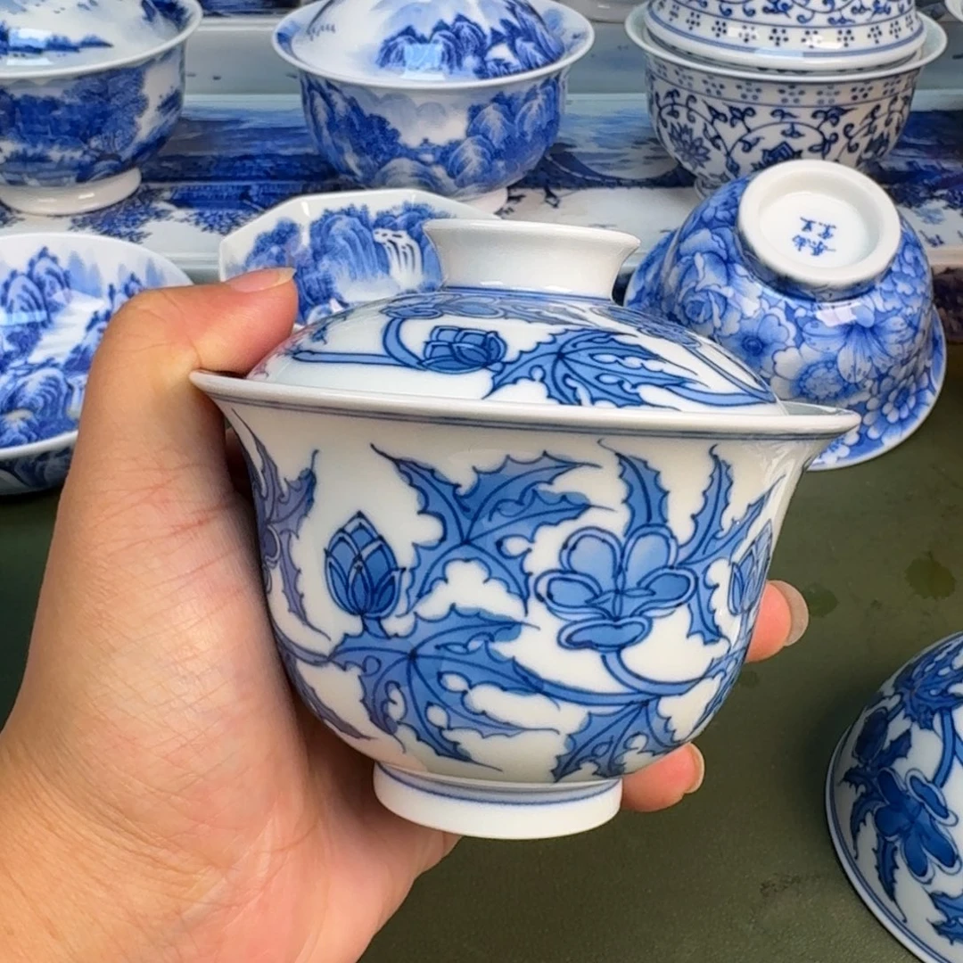 景德镇纯手绘茶具圆圆245