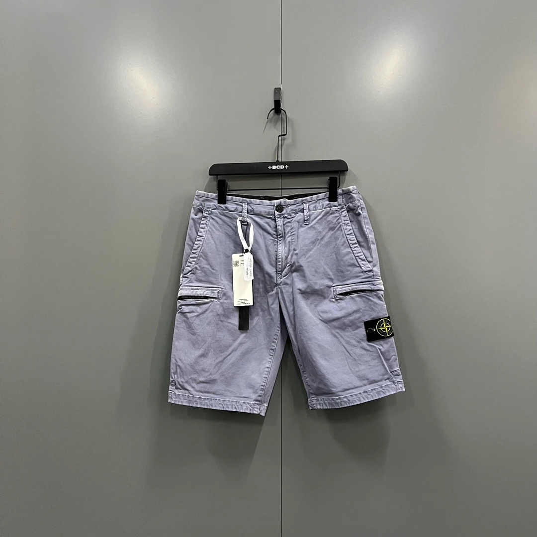 99新 STONE ISLAND (ll) 石头岛 徽标刺绣短裤 31码/018268