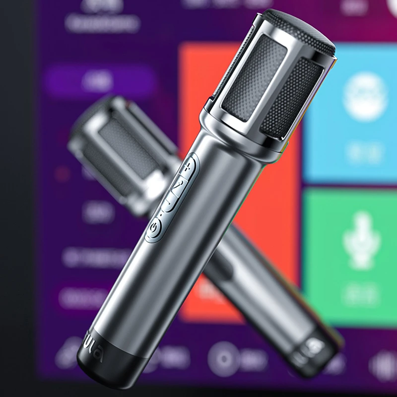 阿呜啦无线K歌麦克风KTV专业防啸叫抗干扰话筒