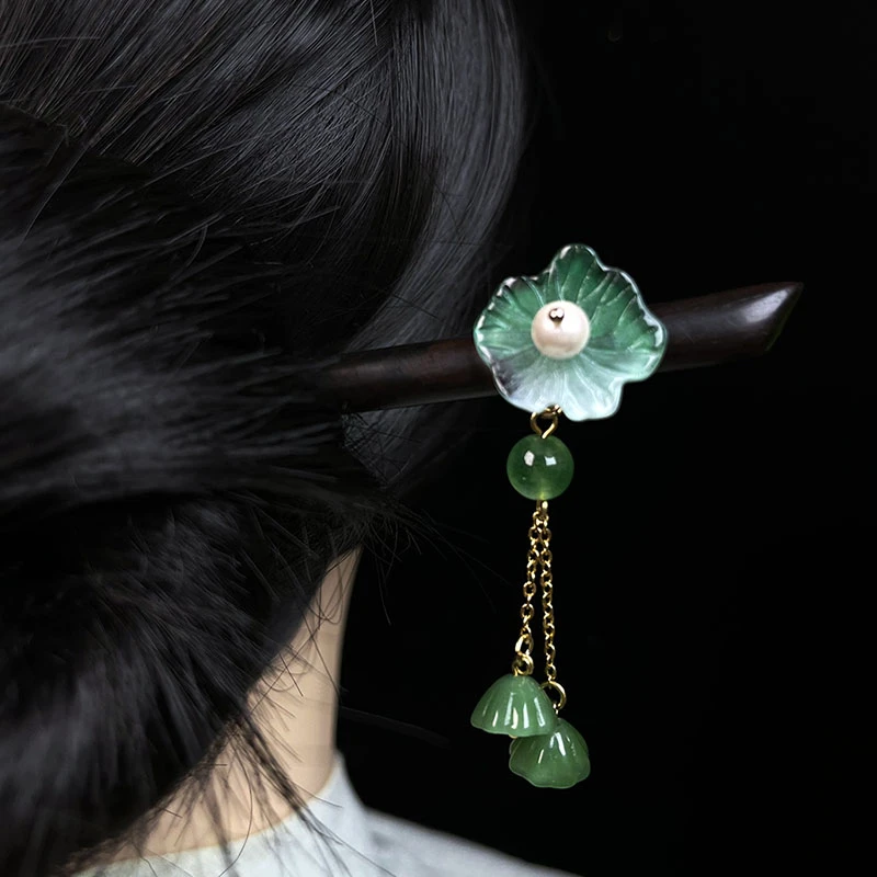 芙蓉醉丨原创气质国风头饰日常木发簪旗袍手工女复古风新中式发簪