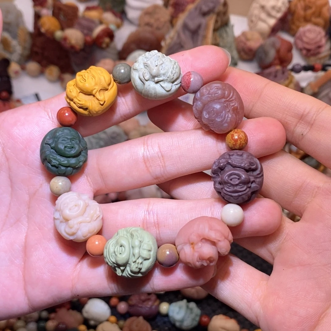 石英质玉（阿拉善玉）手串未镶嵌