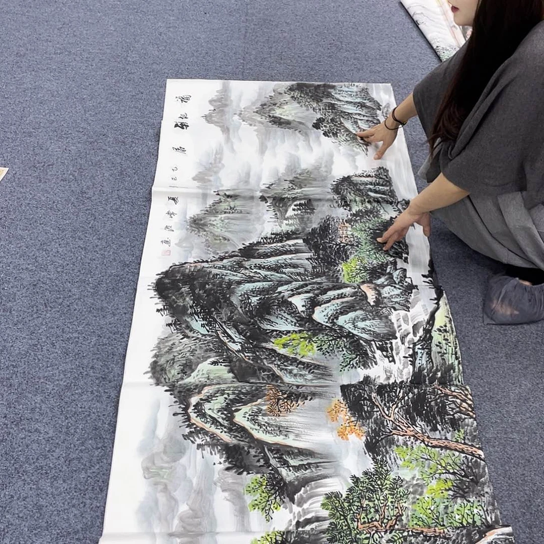 国画作品小姐姐放漏…