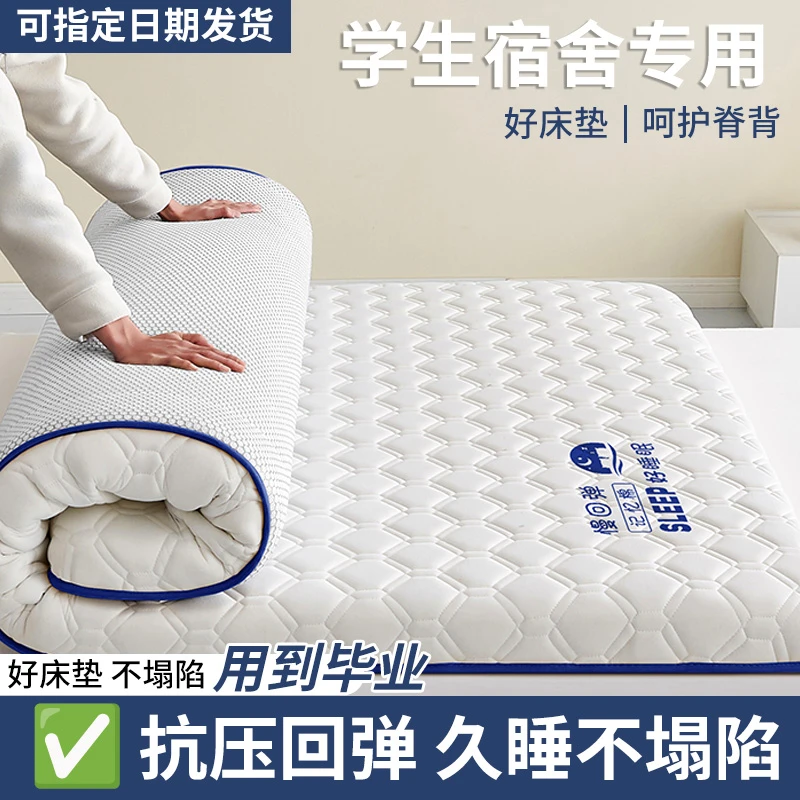 乳胶夏季床垫住校生宿舍单人学生海棉垫子租房专用可折叠90x190cm