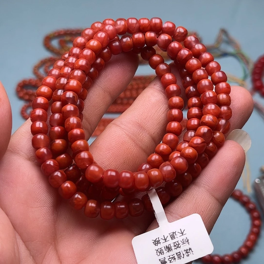 未镶嵌手链南红玛瑙老型多圈卡6 +