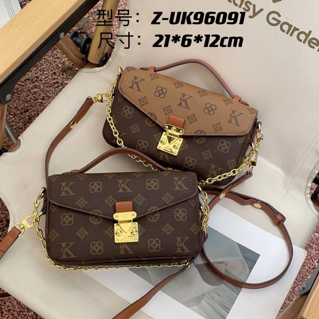 优库迪斯UK新款包包女高级感小众轻奢百搭链条小邮差包96091