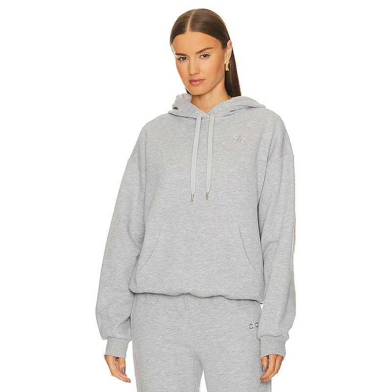 alo 上装 卫衣＋卫裤 淡灰色 revolve服饰海外旗舰店