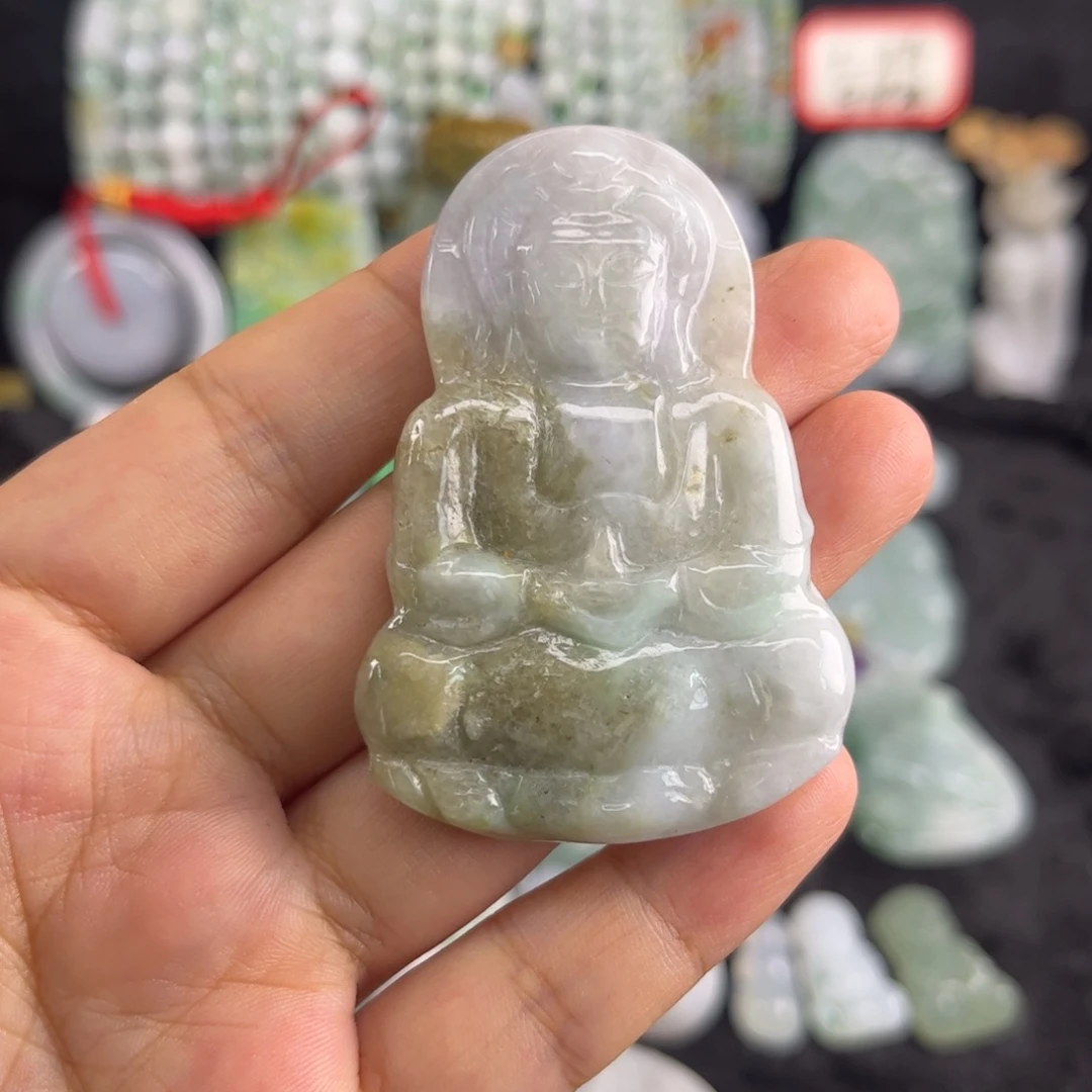 翡翠未镶嵌吊坠(不含链)瑕疵