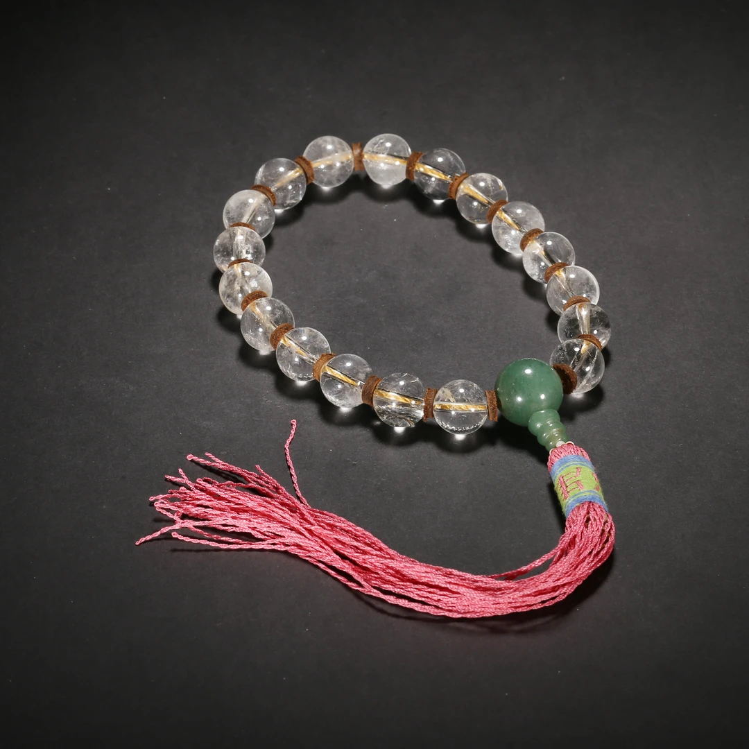 民国*圆珠水晶手持/15XQ4154/水晶【北京文博】