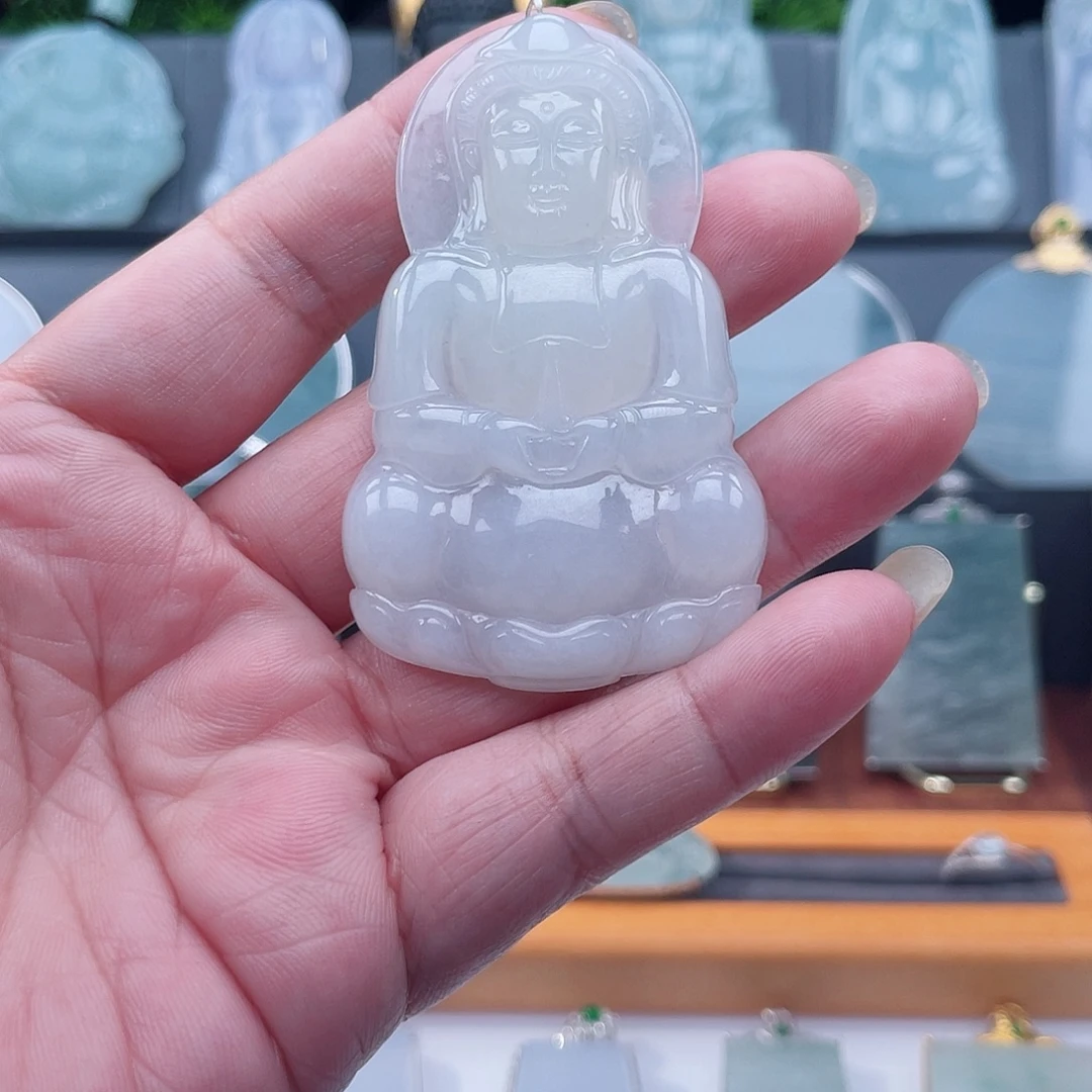 翡翠未镶嵌颈饰天然缅甸翡翠A货