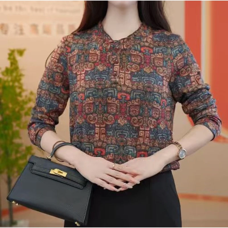 C321【出口原单】法式高级优雅百搭显瘦遮肉衬衫-珈珈