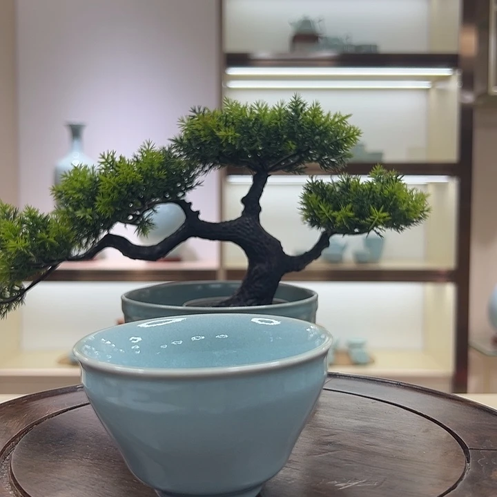 杯子原矿原釉反口杯