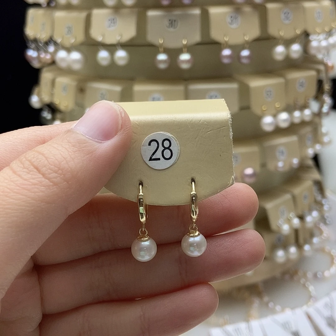 未镶嵌耳饰淡水珍珠7