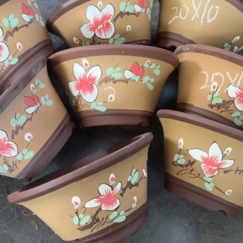 紫砂花盆100-8。        20-10
