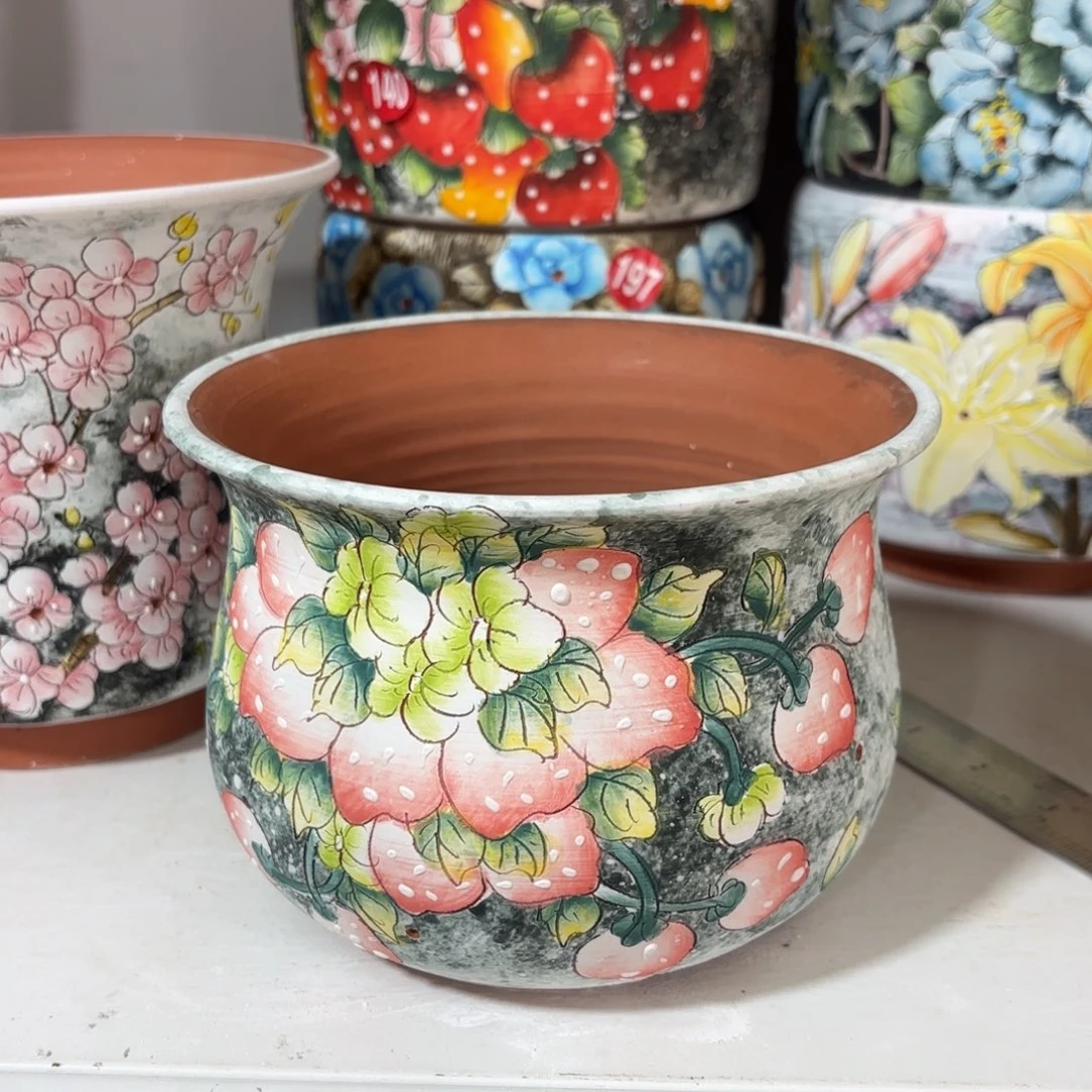 景德镇手绘花盆陶瓷15/11