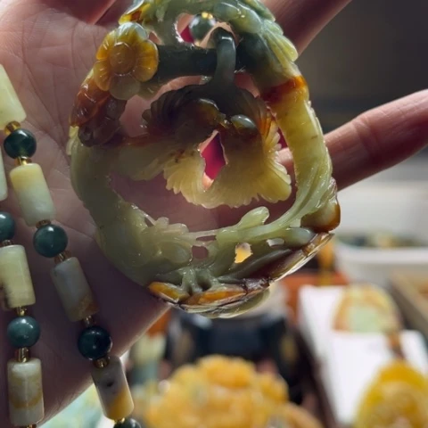 岫玉挂件未镶嵌挂件