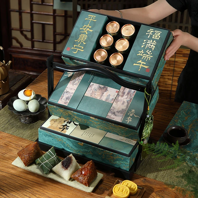 故时光嘉兴粽子礼盒装含蛋黄鲜肉粽豆沙甜粽端午节礼品团购定制