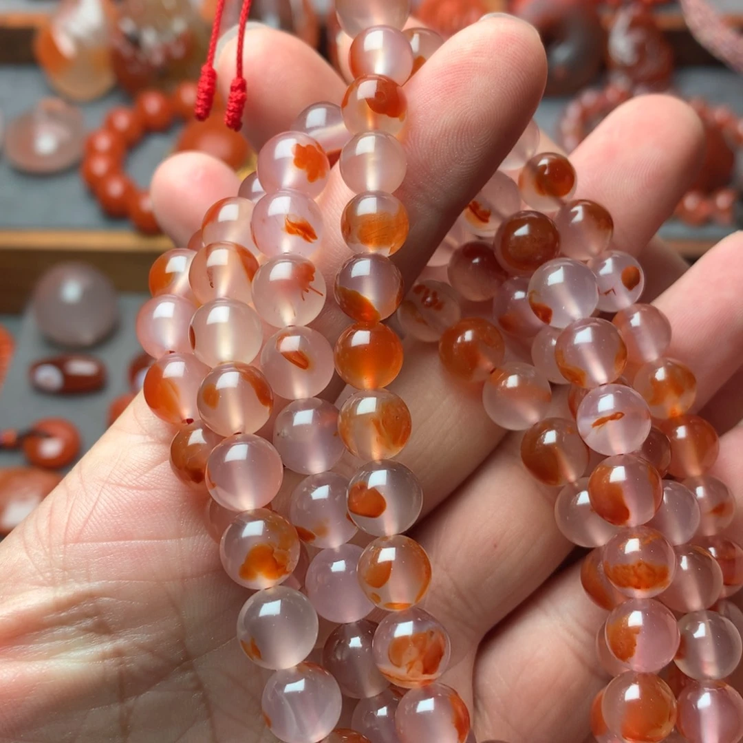 南红玛瑙未镶嵌1干掌冰飘多圈