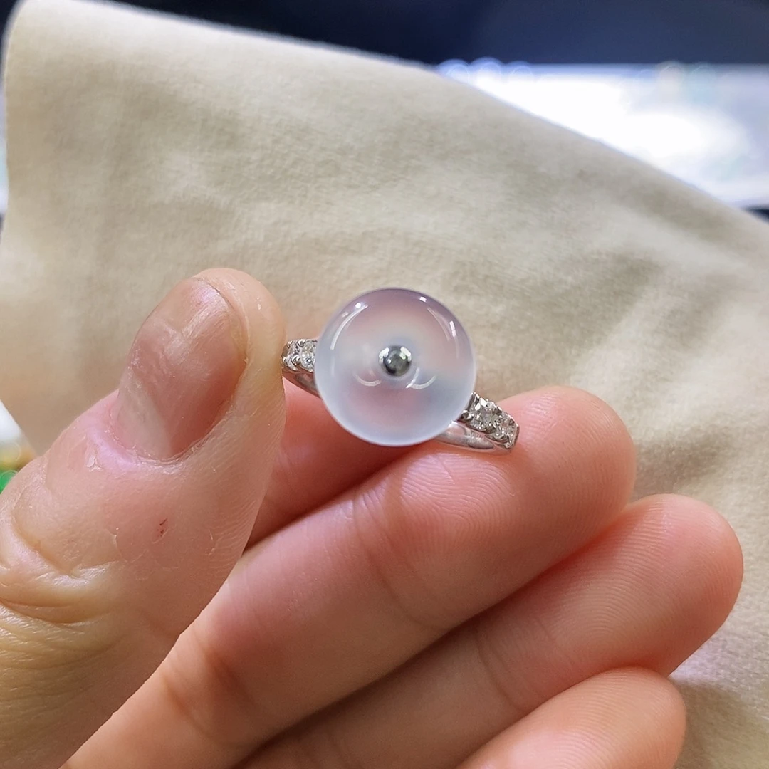 翡翠未镶嵌挂件戒指