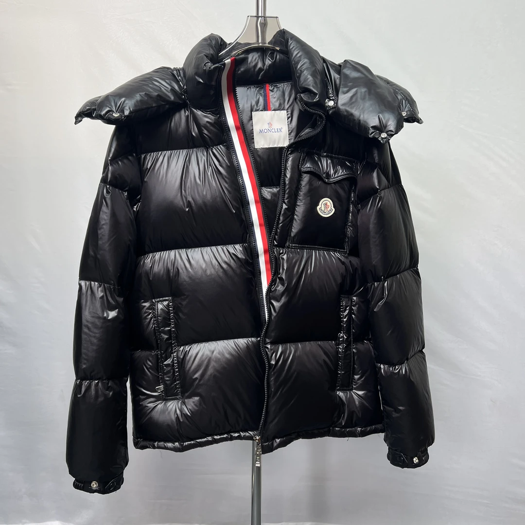 MONCLER 男士连帽彩条羽绒服 tz6177aa