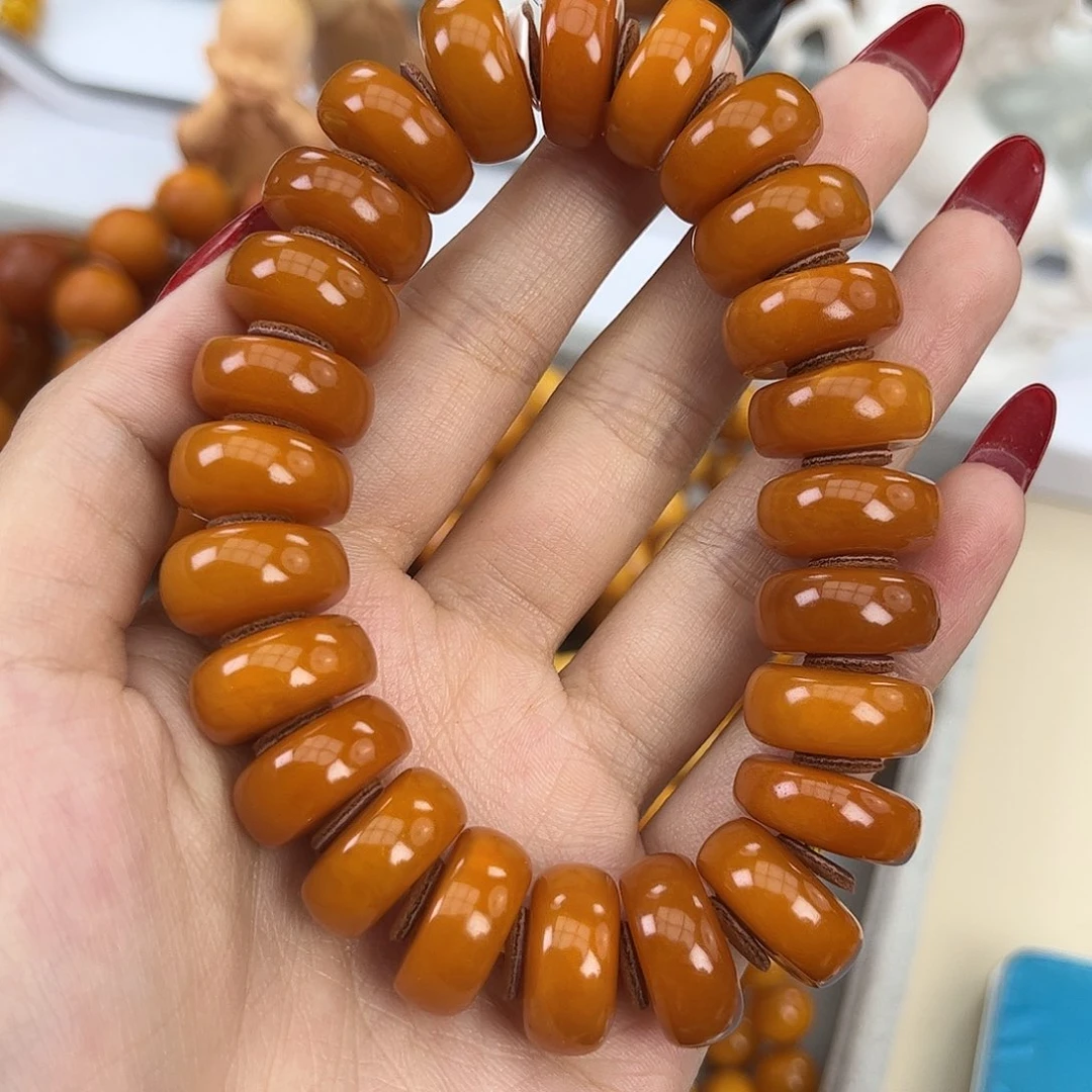 琥珀颈饰未镶嵌蜜蜡