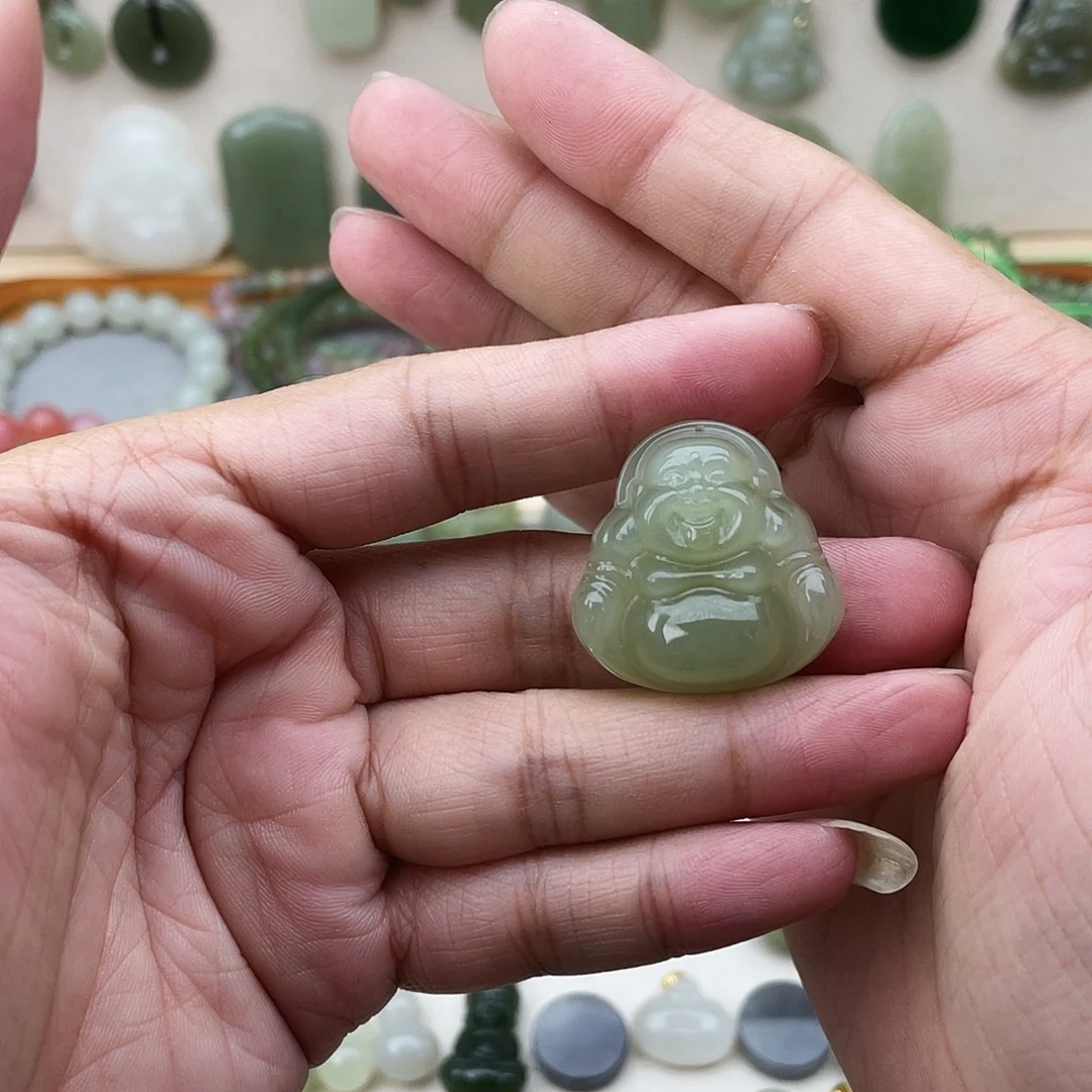 和田玉未镶嵌吊坠(不含链)