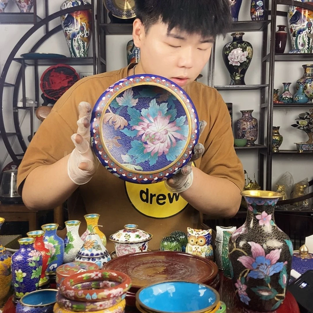 铜小****4景泰蓝创汇通工笔洗