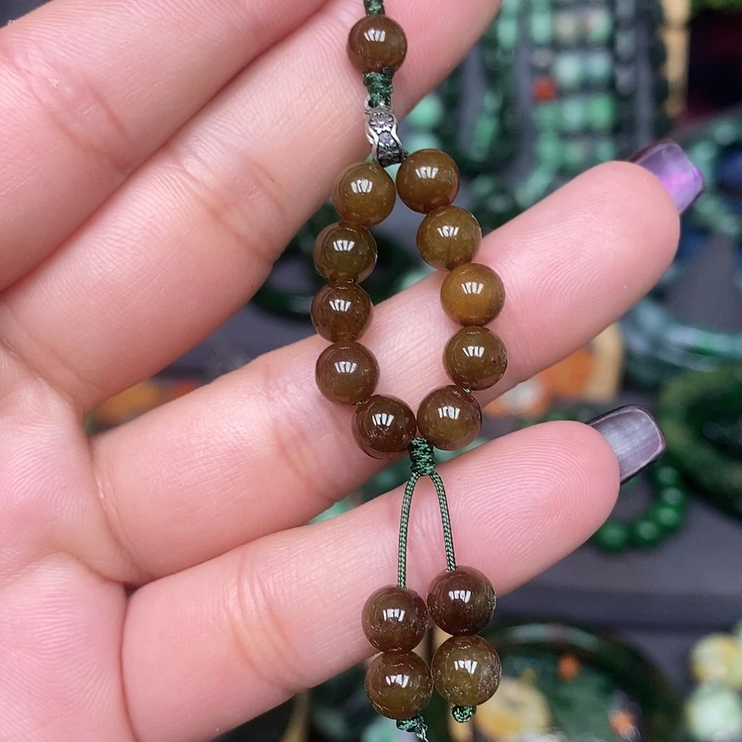 未镶嵌手链翡翠漂亮美眉