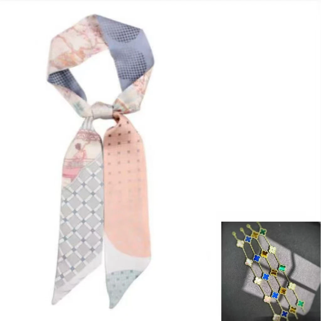 新《摩羯店》幸运草五花轻奢时尚百搭围巾