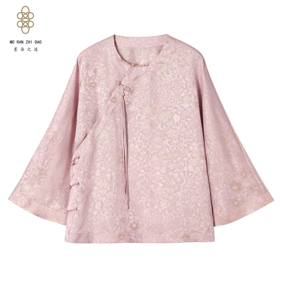 墨染之道 国风新中式花罗上衣FX0137