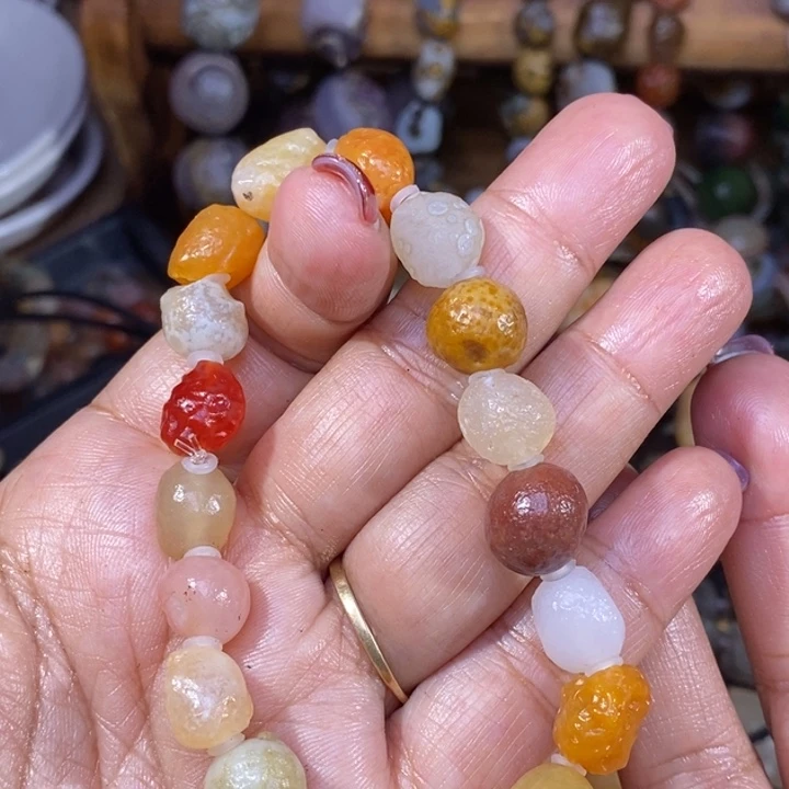 玛瑙/玉髓珠宝半成品未镶嵌杠*