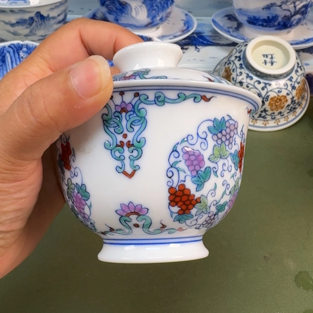 景德镇纯手绘茶具圆圆227